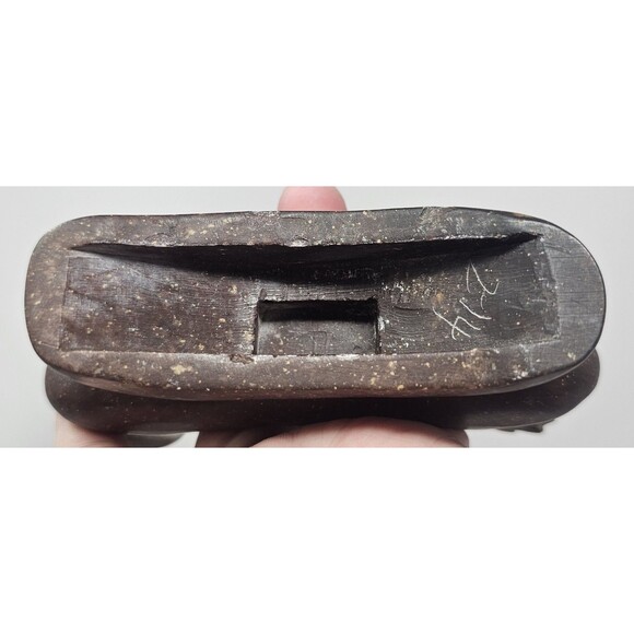 Vintage Chinese Hand Carved Soapstone Birds & Floral Motif Sculpture 8.5" Flaws - Picture 8 of 15